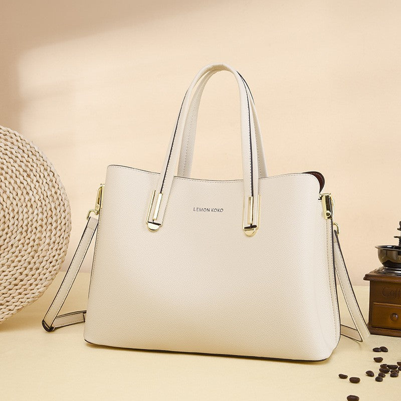 Women Handbags Versatile Bag Crossbody Vegan Leather One Size Ivory