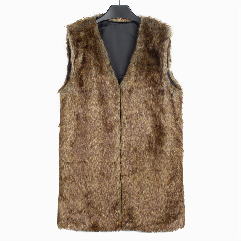Faux Fur Vest Top