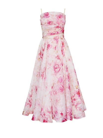 Sleeveless Printed Dress Pink