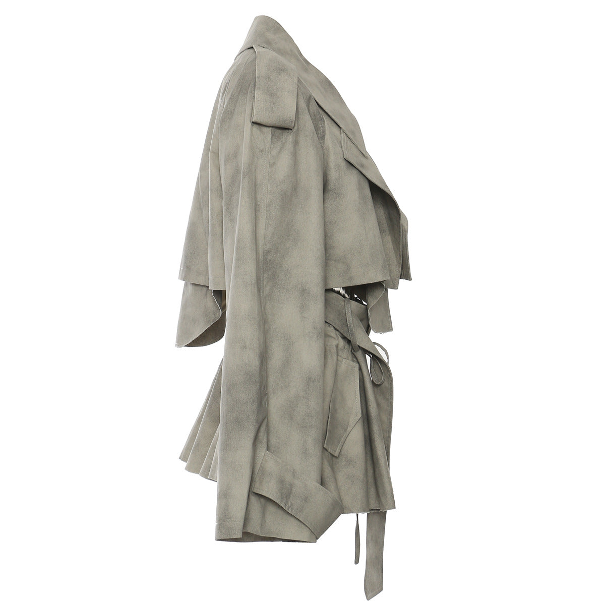 Camouflage Ink Skirt Suit