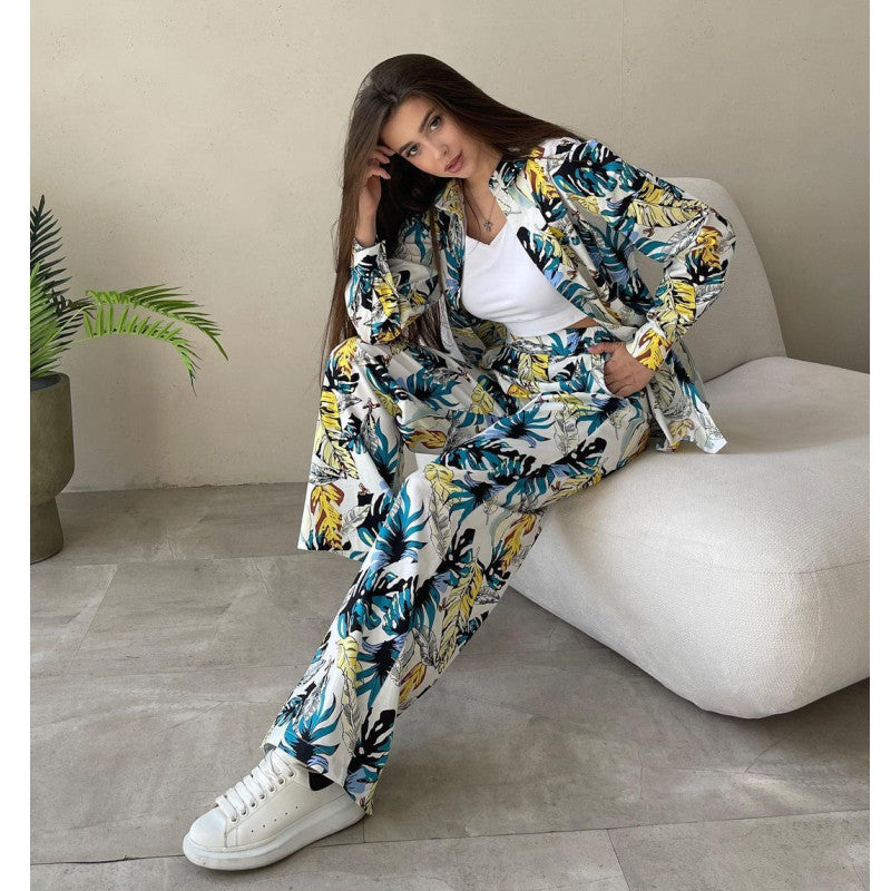 Printed Relaxed Fit Casual Set
