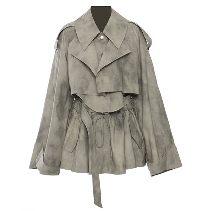 Camouflage Ink Skirt Suit Set