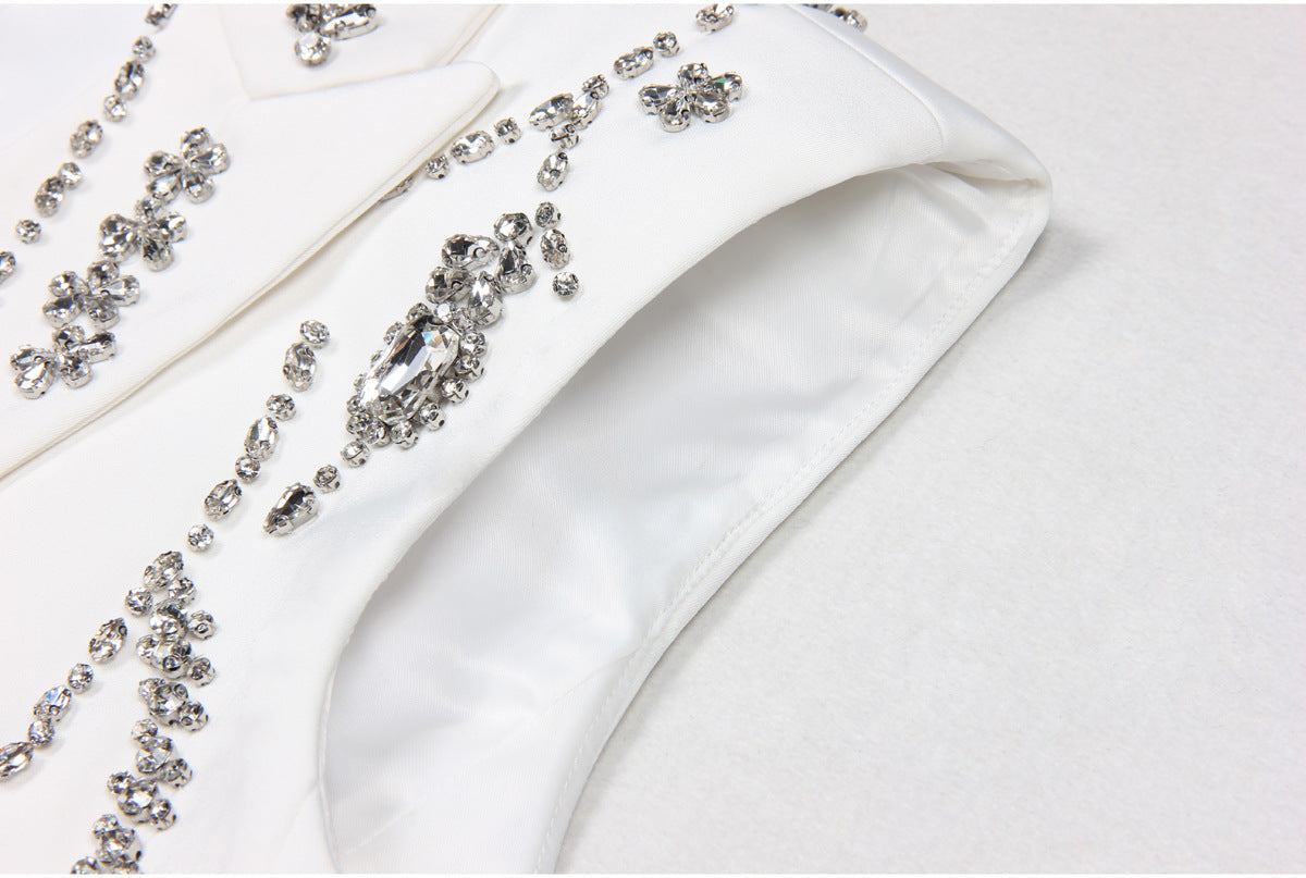 Rhinestone Sleeveless Business Vest