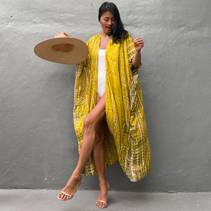 Sexy Beach Cardigan Cover Up One Size Yellow Series