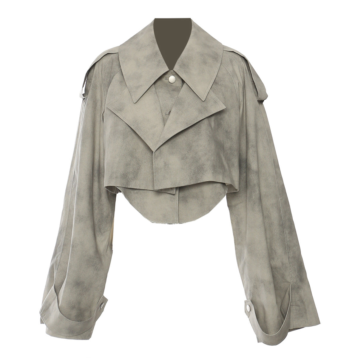 Camouflage Ink Skirt Suit Top