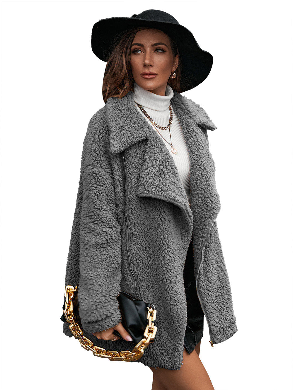 Bubble Velvet Furry Jacket