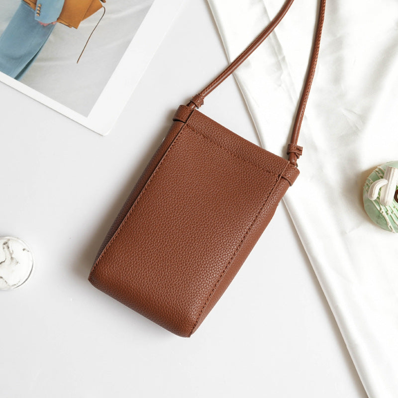 Mini Crossbody Small Bag Cell Phone Convenient One Size Brown
