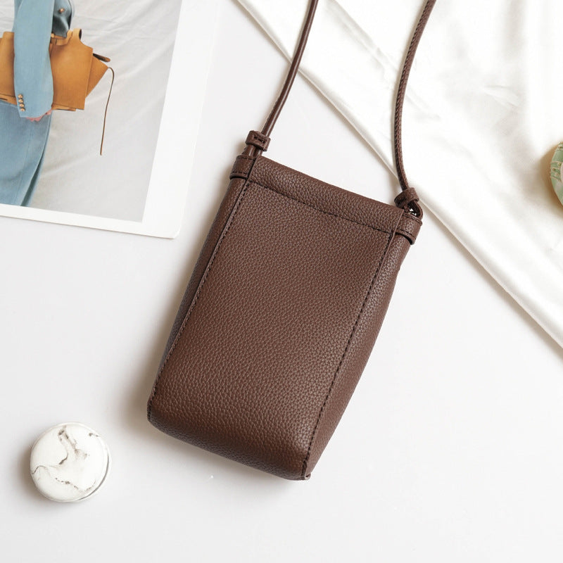 Mini Crossbody Small Bag Cell Phone Convenient One Size Coffee