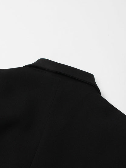 Solid Color Slimming Long Coat