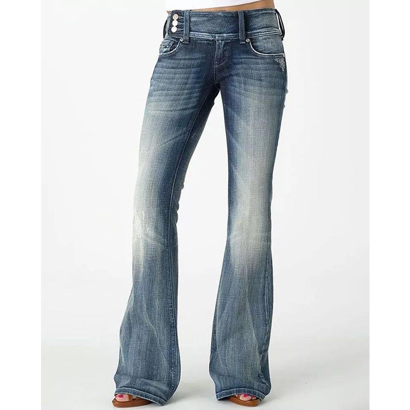 Bootcut Flare Vintage Jeans Navy Blue