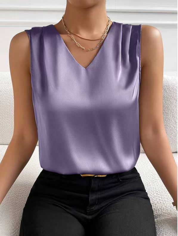 Sexy Day to Night Sleeveless Top Purple