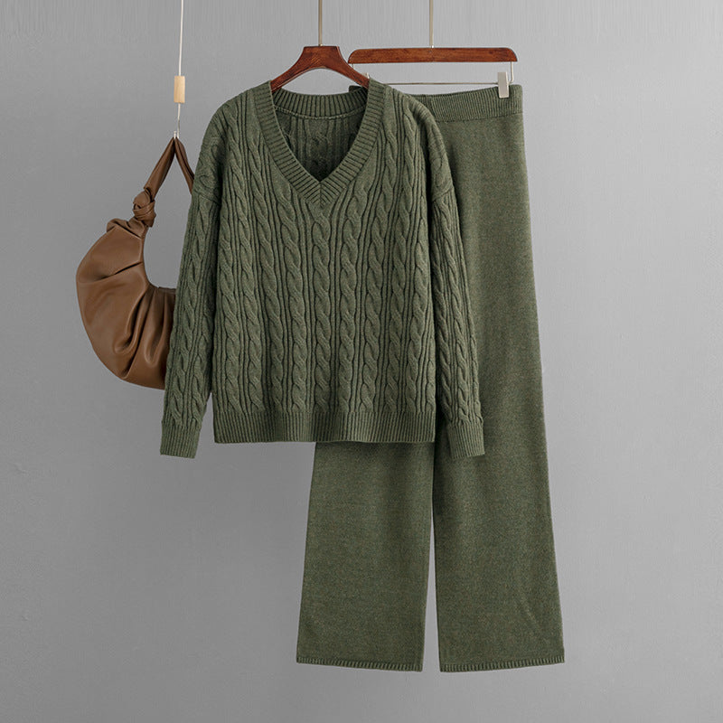 Day to Night Two Piece Suit One Size Olive Green