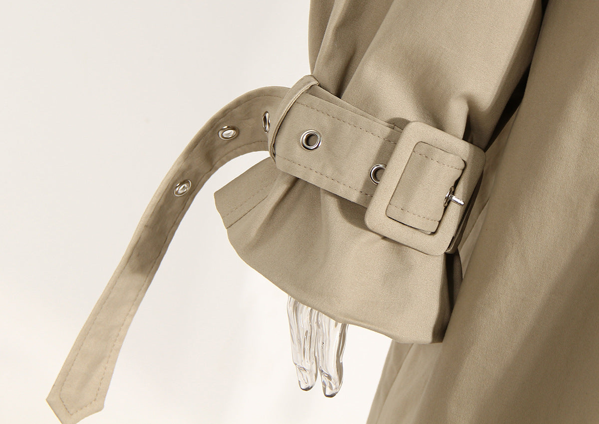 Khaki Cotton Trench Coat