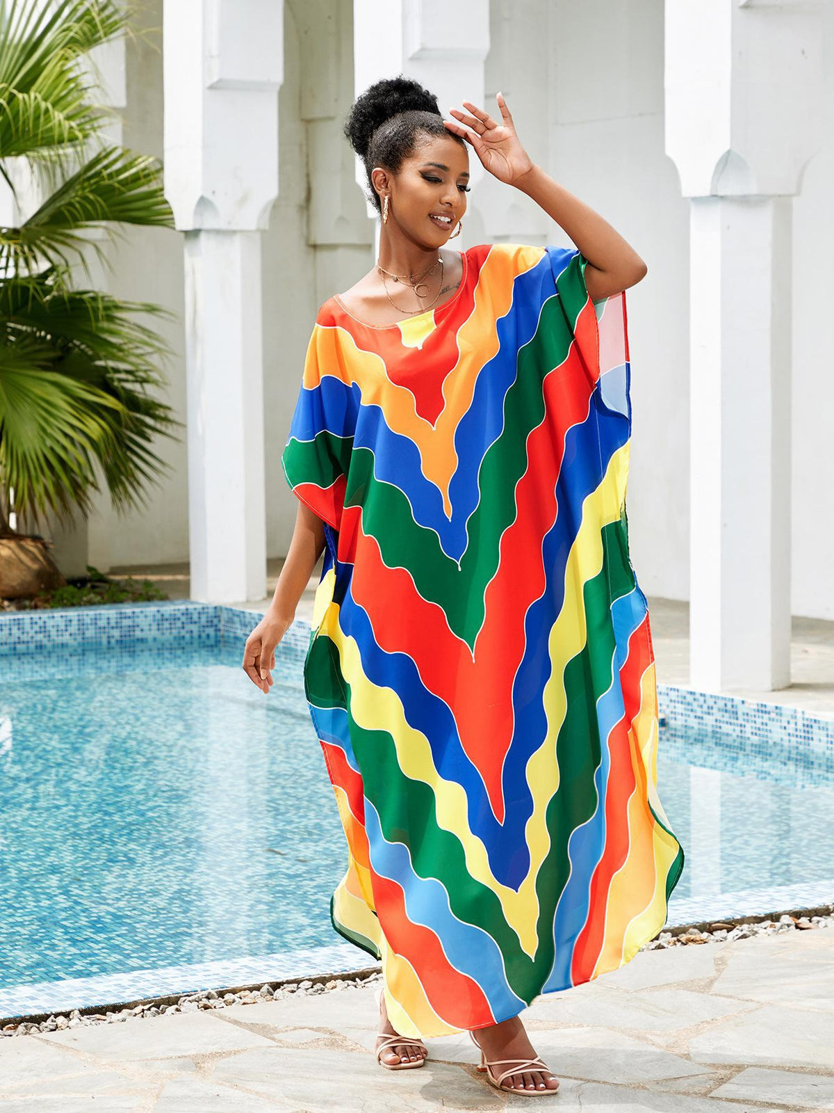 Stella Printed Kaftans One Size Multicolor