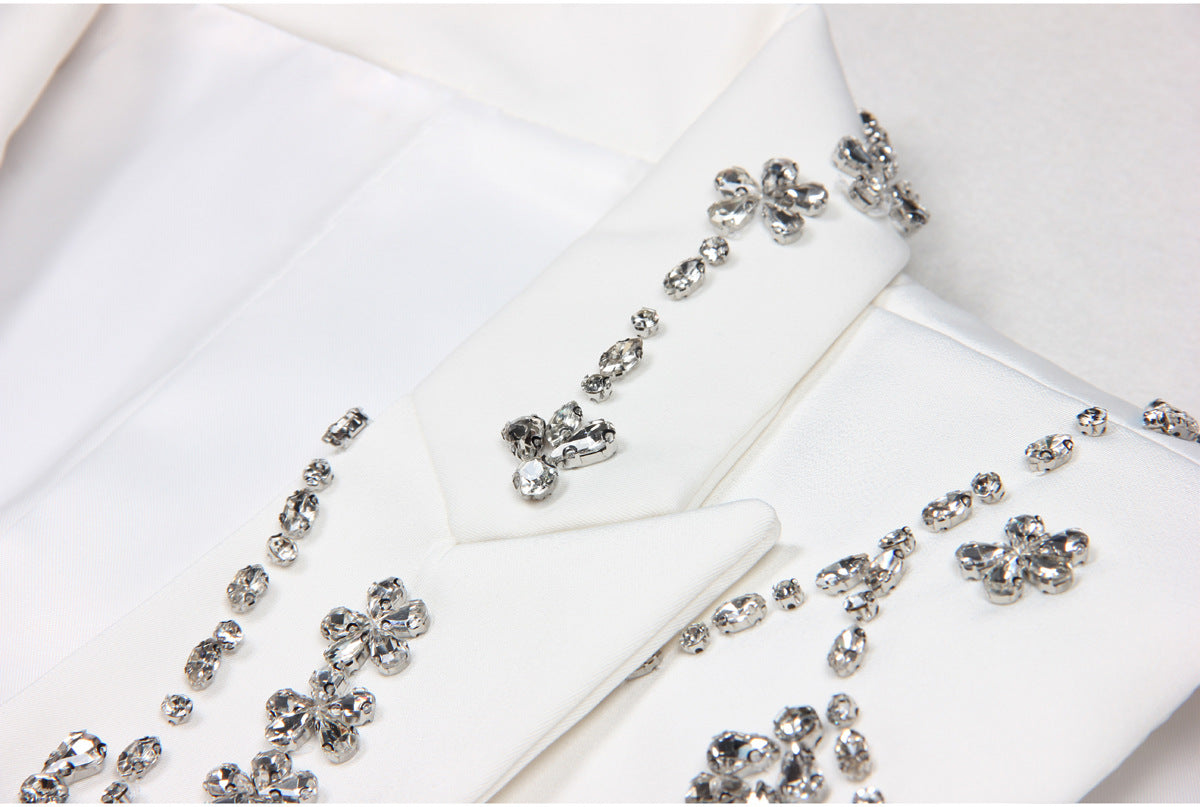 Rhinestone Sleeveless Business Vest
