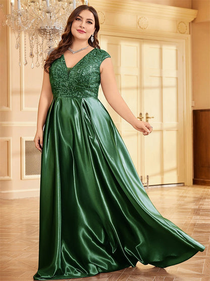 Sleeveless A Line Formal Gown Cocktail Evening Dress Special Occasion blackish green