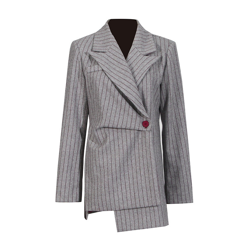 Striped Trendy Blazer Stripe