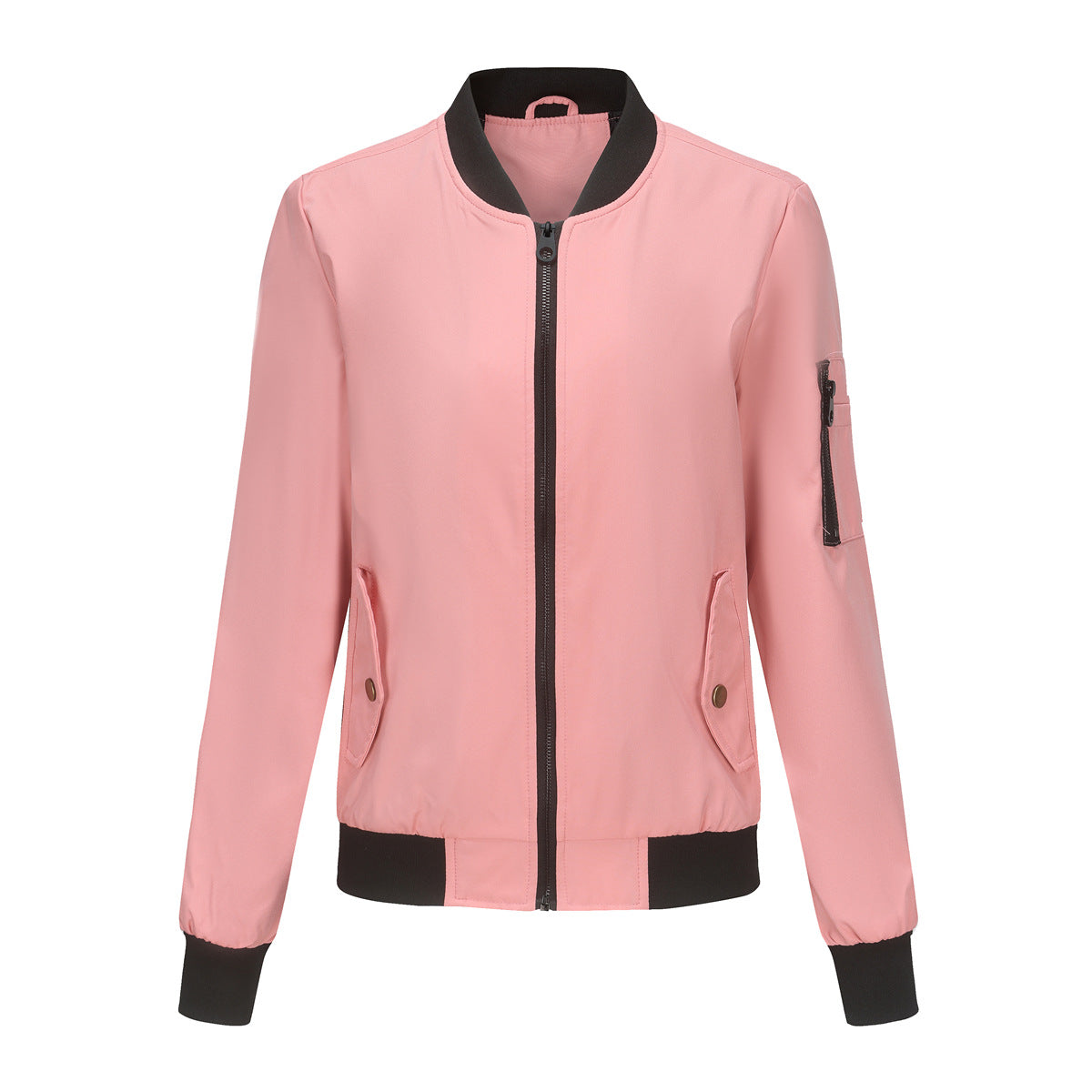 Thin Varsity Jacket Pink