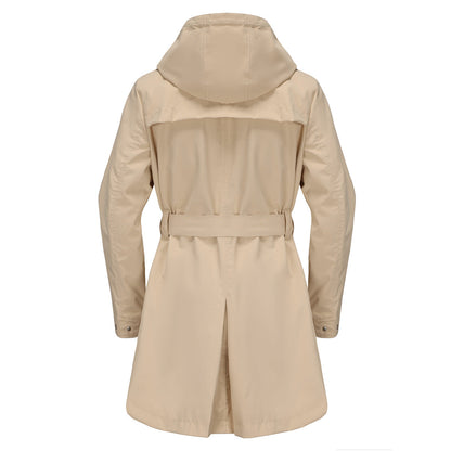 Hooded Waterproof Loose Trench Coat