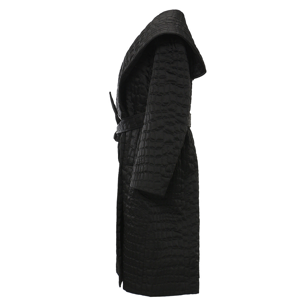 Quilted Cotton Cloak Coat