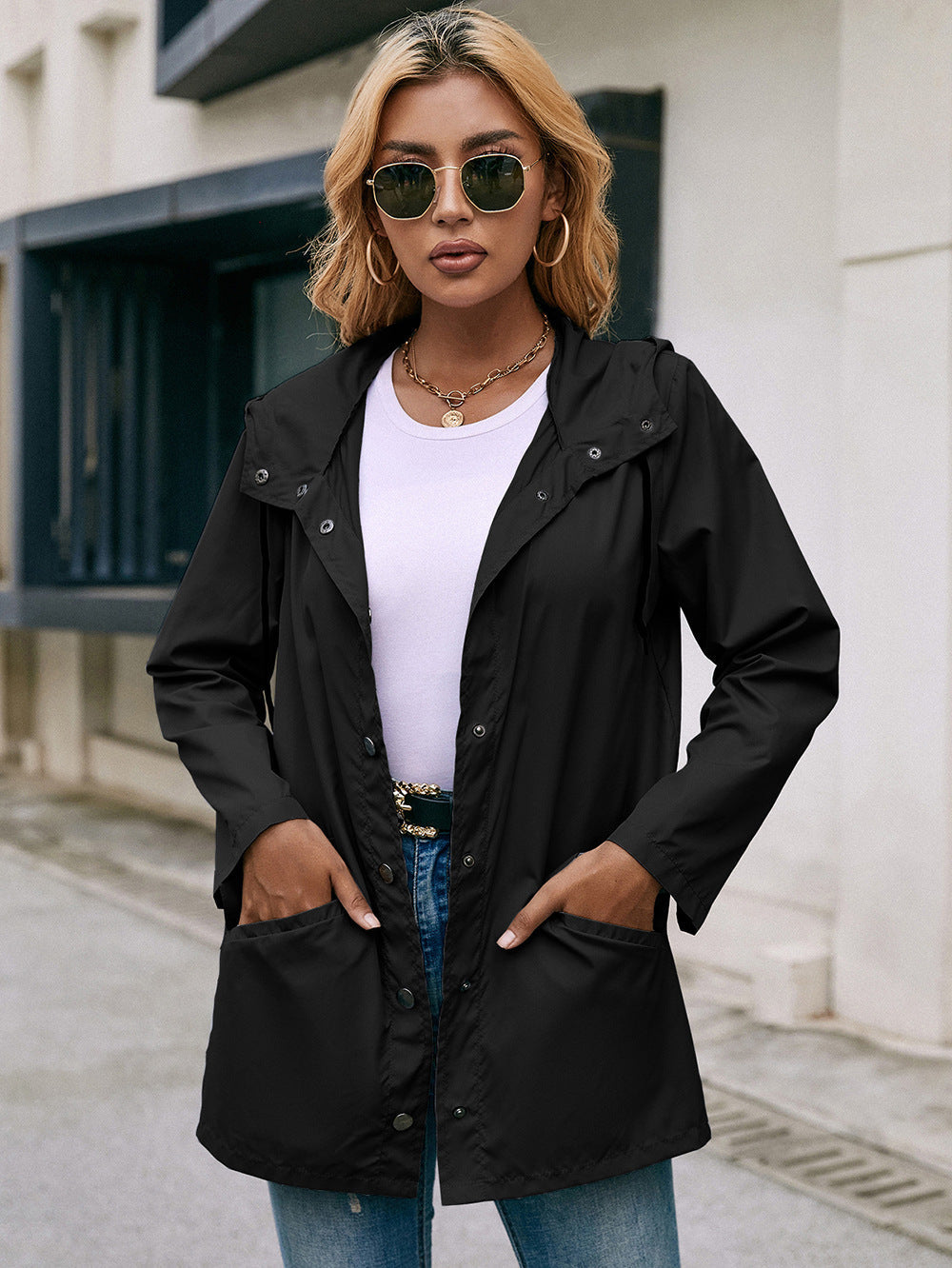Waterproof Hooded Raincoat