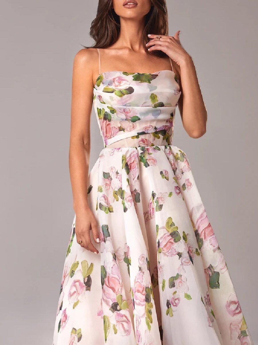 Sleeveless Printed Dress