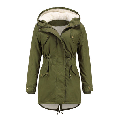 Cotton-Padded Casual Jacket Green
