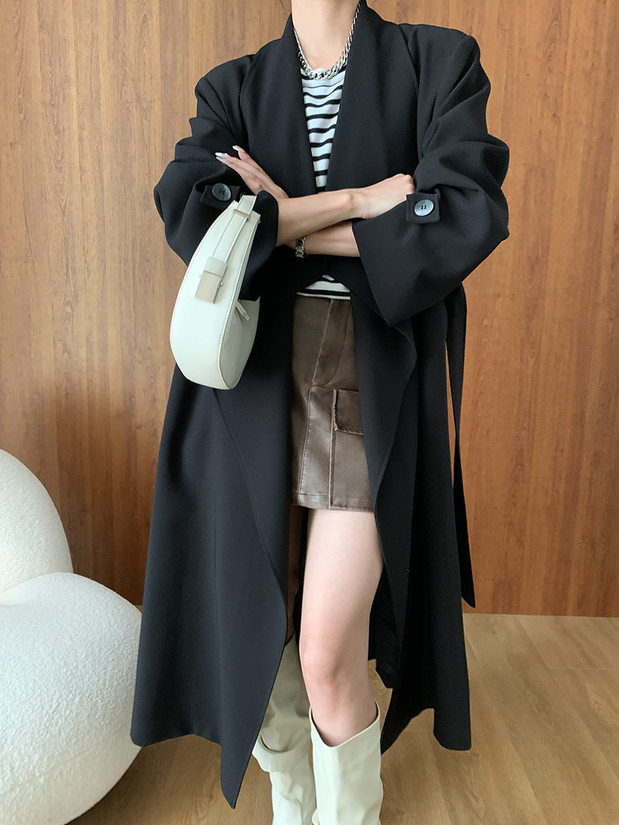 Trench Coat Long Autumn Winter
