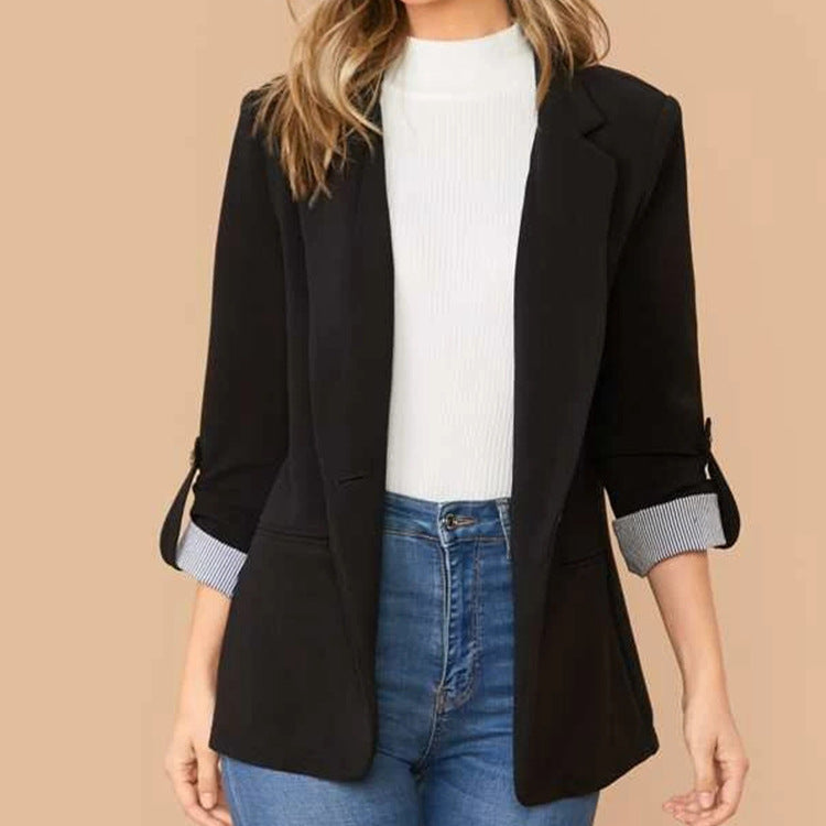Elegant Versatile Blazer Black