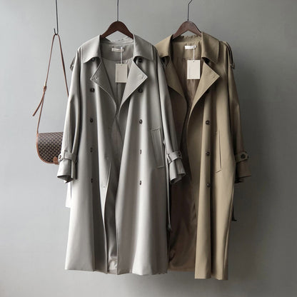 Elegant Loose-Fit Trench Coat