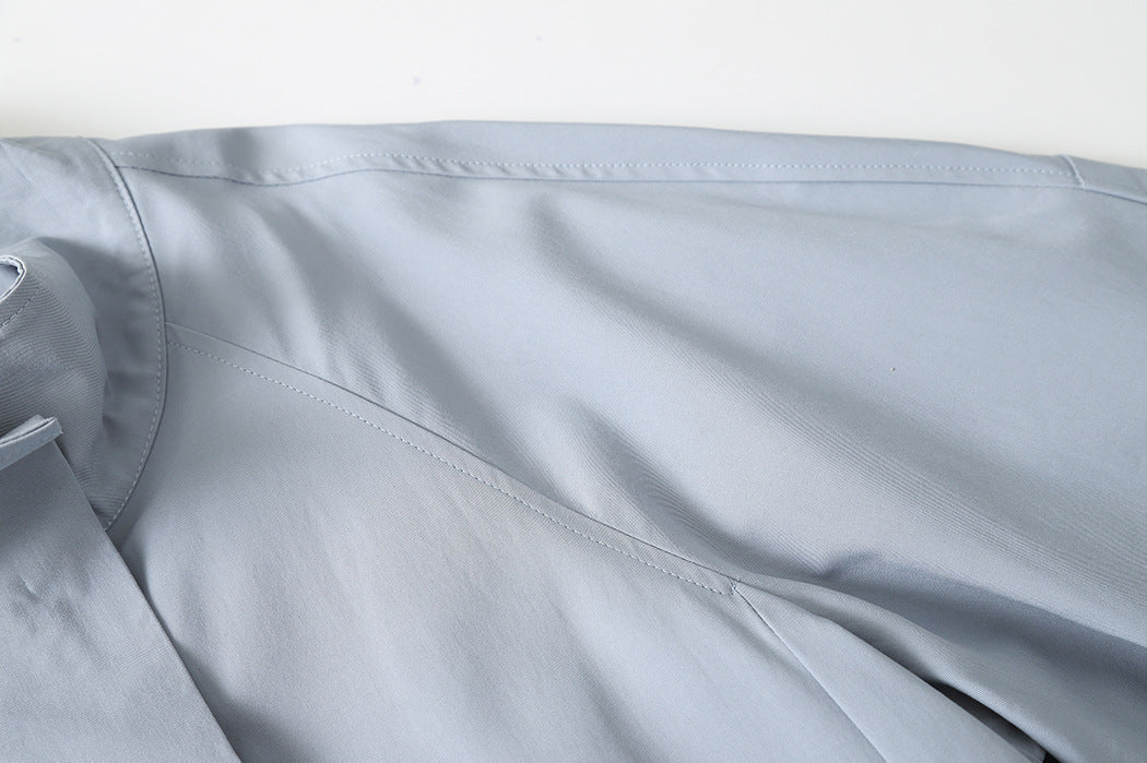 Graceful Draping Long Coat