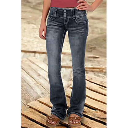 Billie Low Waist Ripped Jeans Black