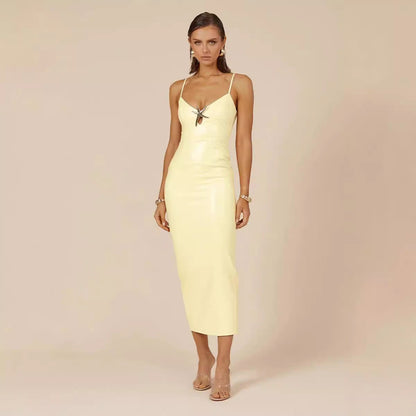 Multi Color Sequined Maxi Apricot