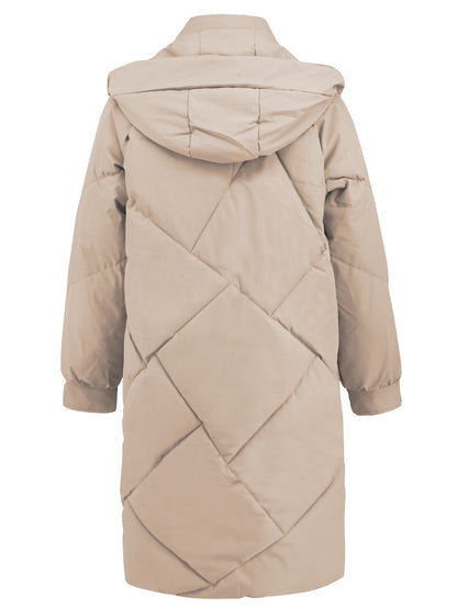 Hooded Slim-Fit Thermal Padded Coat