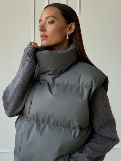 Cotton Loose Vest Jacket