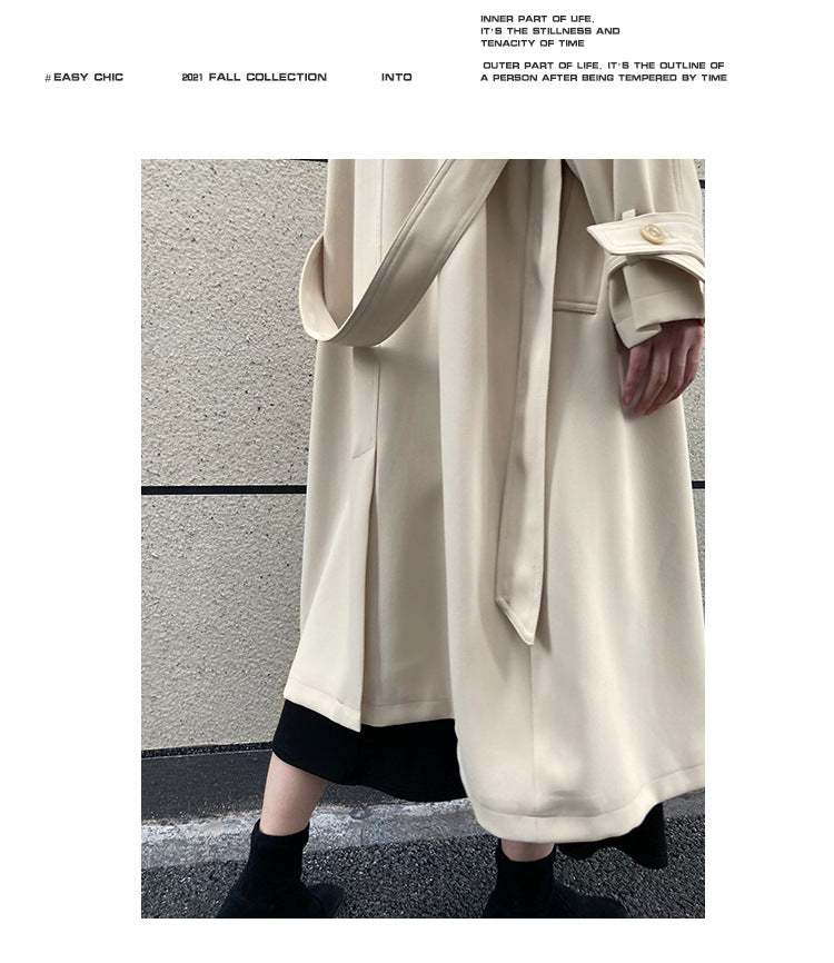 Draping Loose Trench Coat