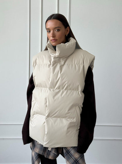 Cotton Loose Vest Jacket