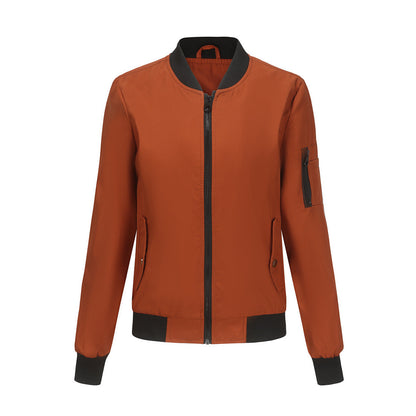 Thin Varsity Jacket Brown