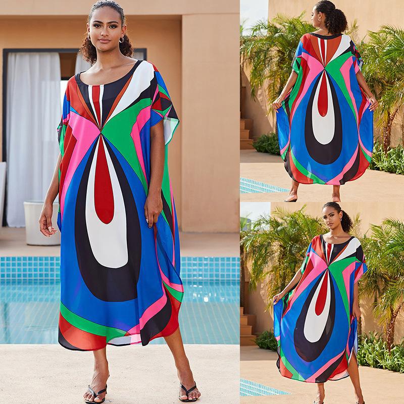 Paula Printed Kaftan One Size Raindrop