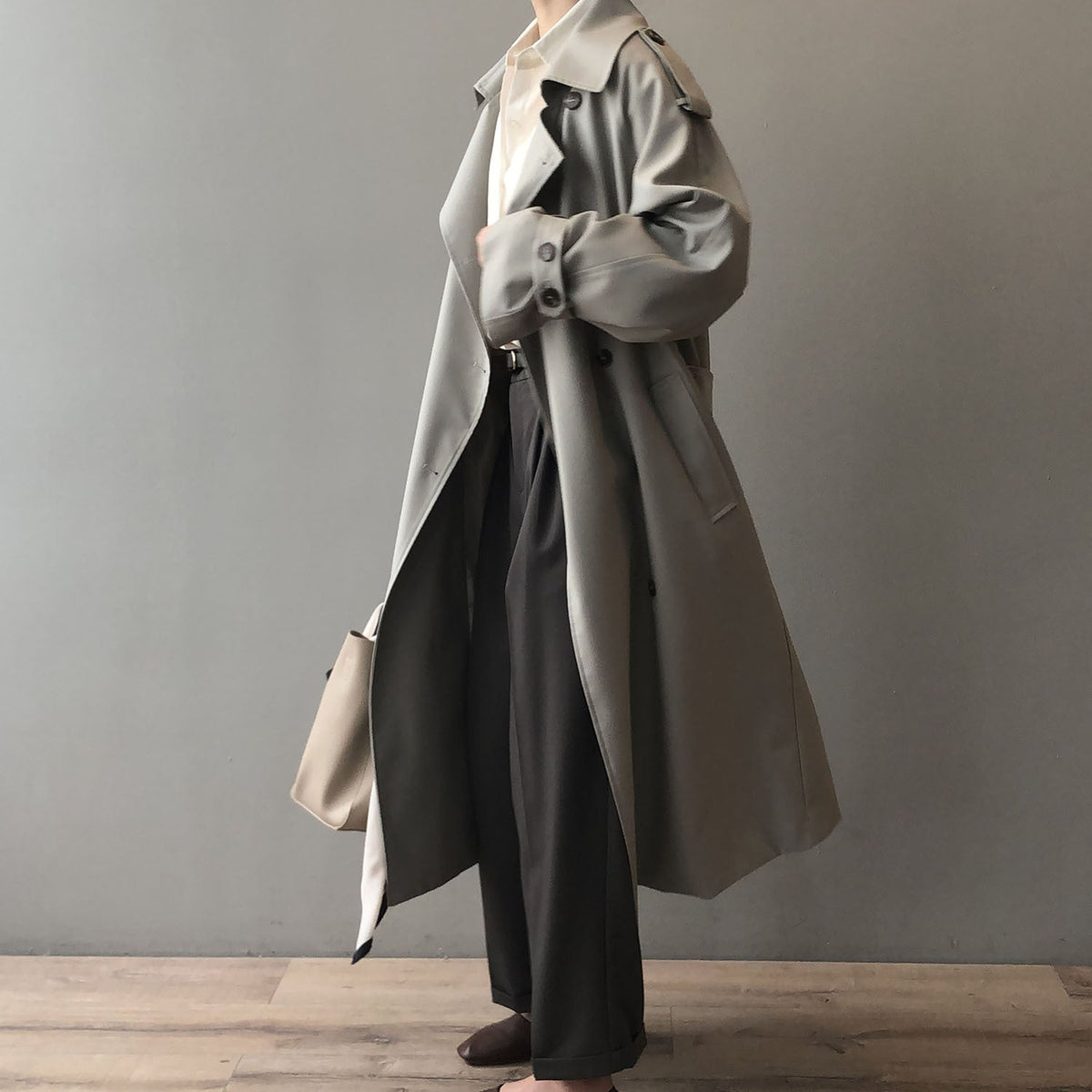 Elegant Loose-Fit Trench Coat