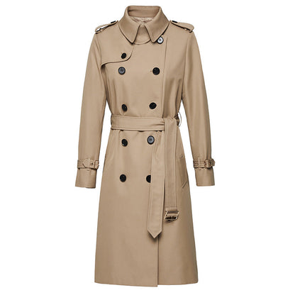 Khaki Slim Fit Trench Coat Khaki