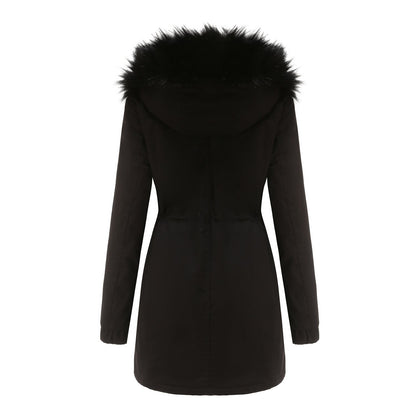 Fleece Lined Hooded Parka Jacket