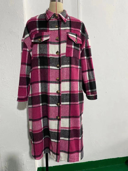 Plaid Long Coat