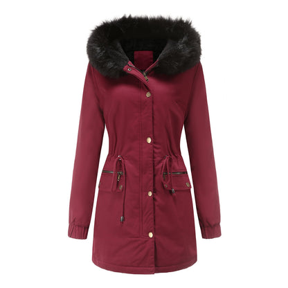 Fleece Lined Hooded Parka Jacket