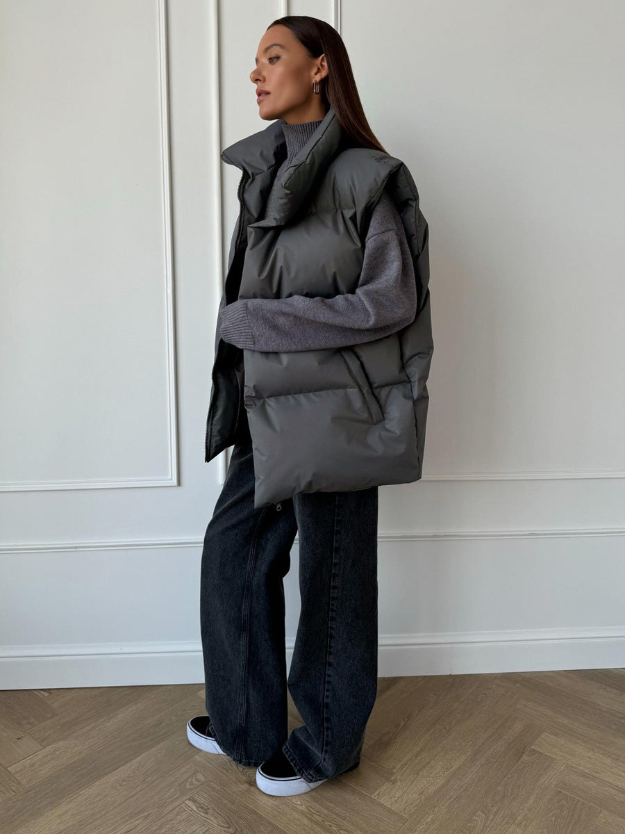 Cotton Loose Vest Jacket