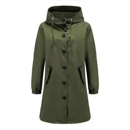 Waterproof Long Parkas Army Green