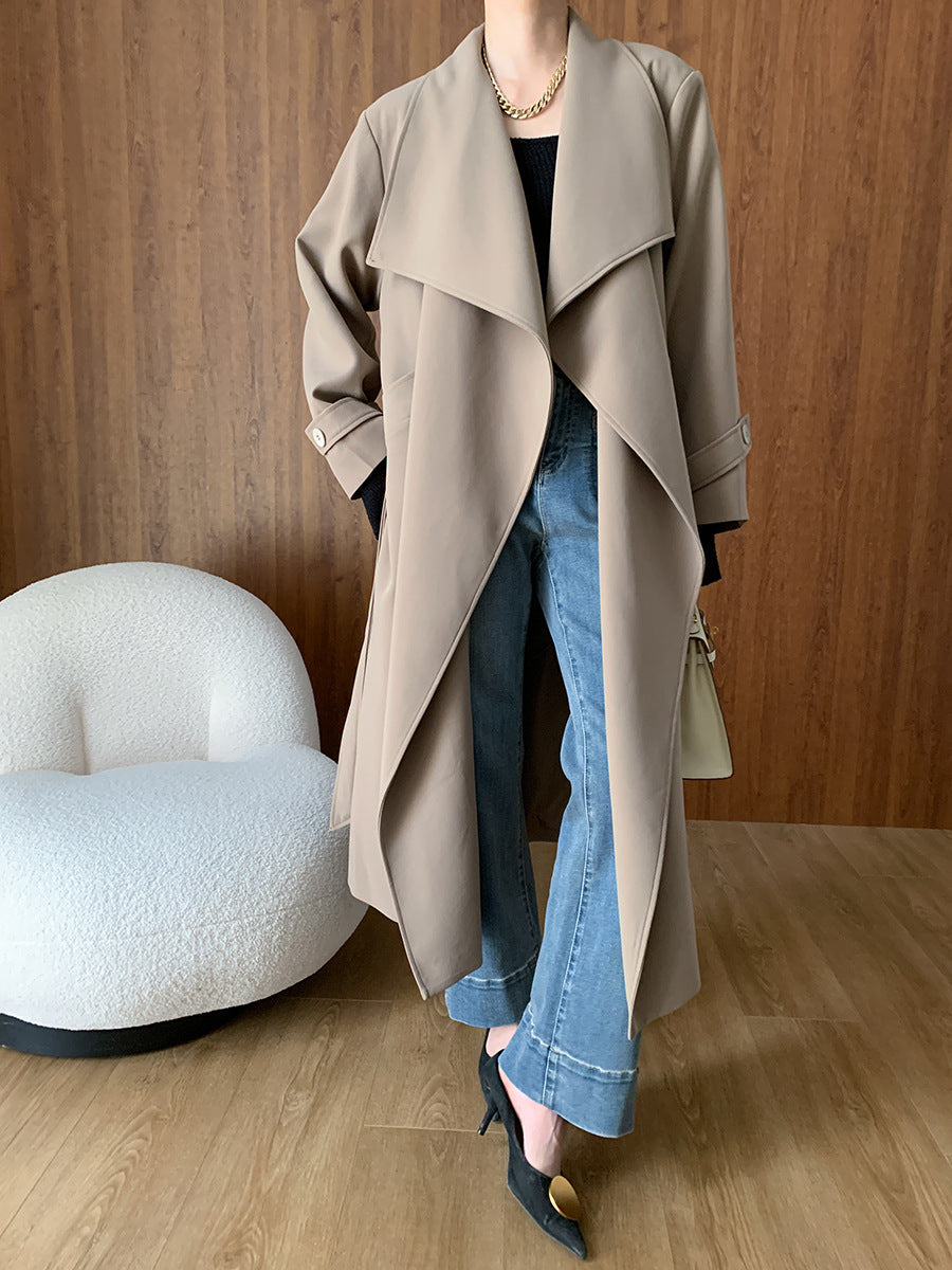Trench Coat Long Autumn Winter