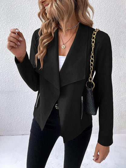 Casual Elegant Blazer Jacket Black