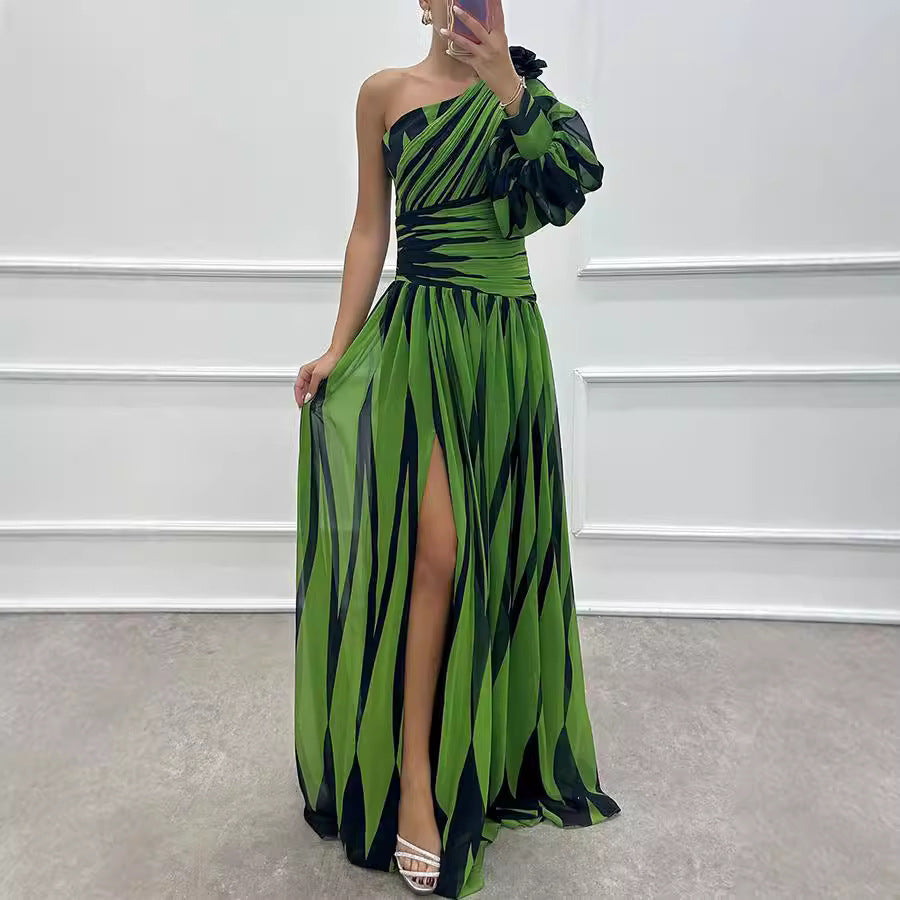 Exotic Printed Maxi Dress