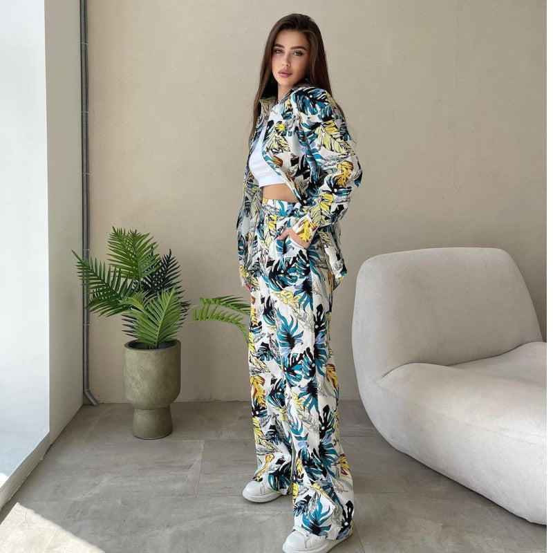 Printed Relaxed Fit Casual Set
